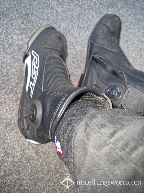 Mens Sweaty RST Motorbike Boots Size 9