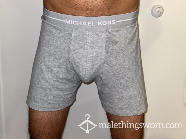 Mens Used Michael Kors Underwear Boxer Briefs Gray Size Small