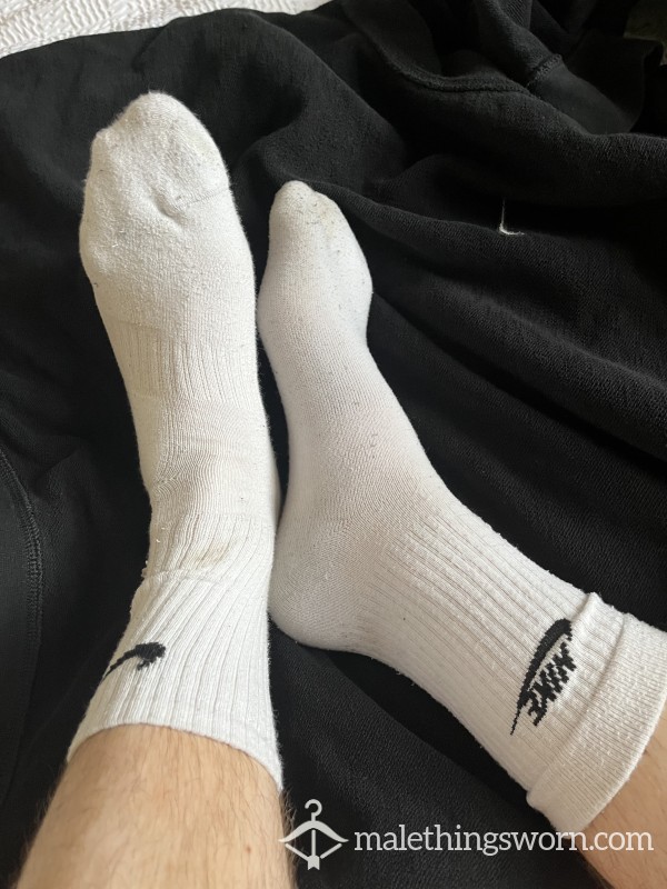 Men’s White Long Socks