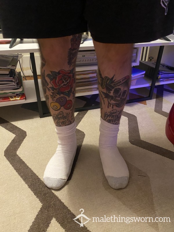 Men’s White Socks After Soccer