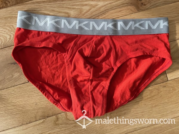 Michael Kors Lo Rise Red Briefs (M) Ready To Be Customised For You!