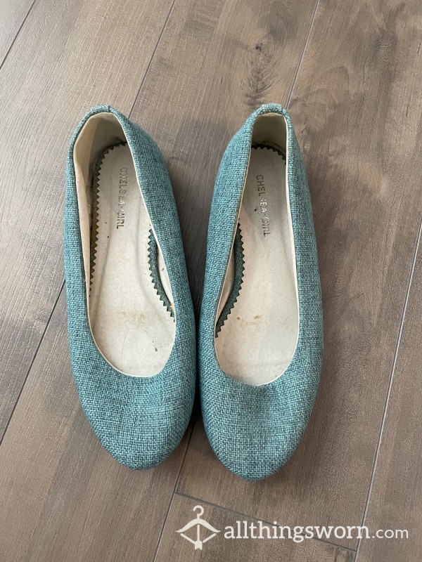 Mild Imprinted Blue Shoes