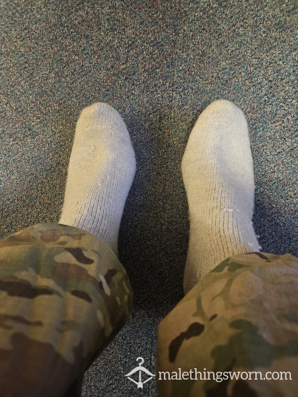 Military Man's Feet In Uniform
