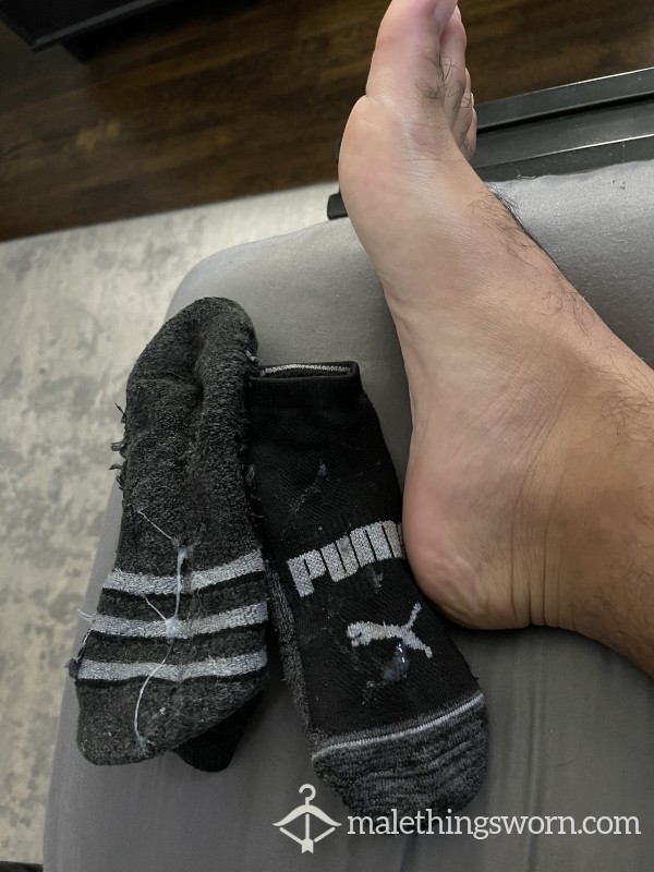 Mismatched Socks And My Cum