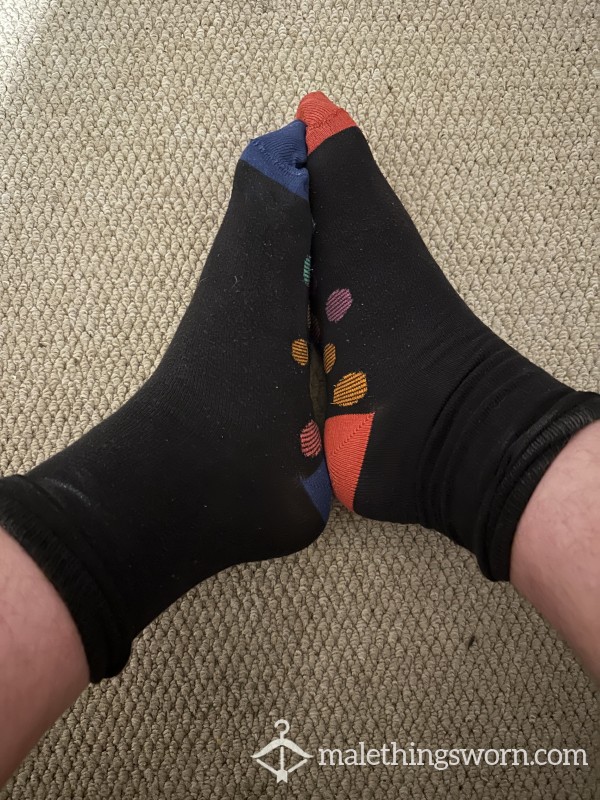 Mix And Match Socks After Dog Walk And Cycle