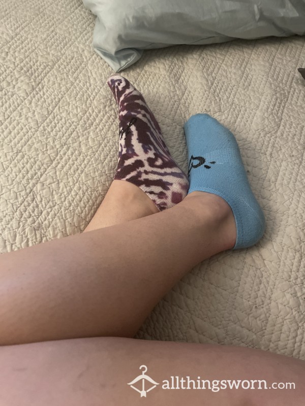 Mix-matched Colorful Socks 😘 Covered With My Cum