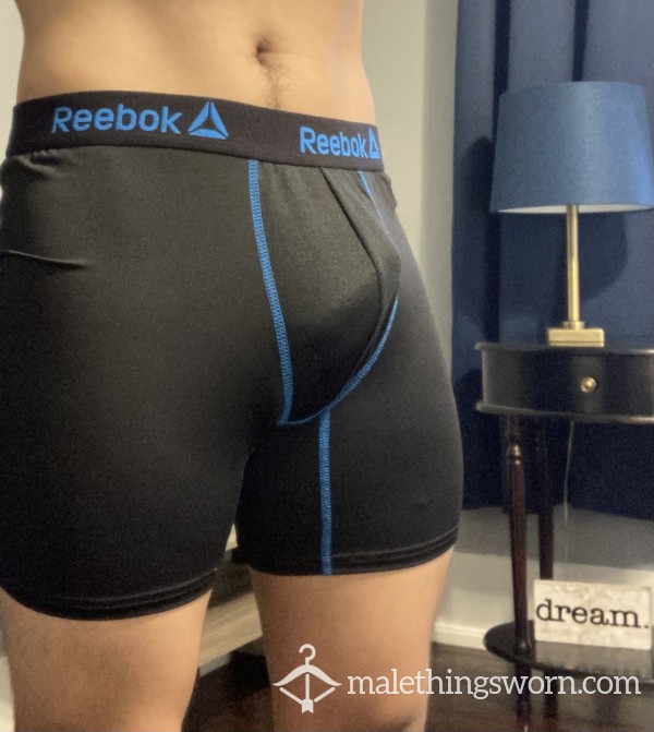 Musky And Precum Stained Reebok Boxers. Size L