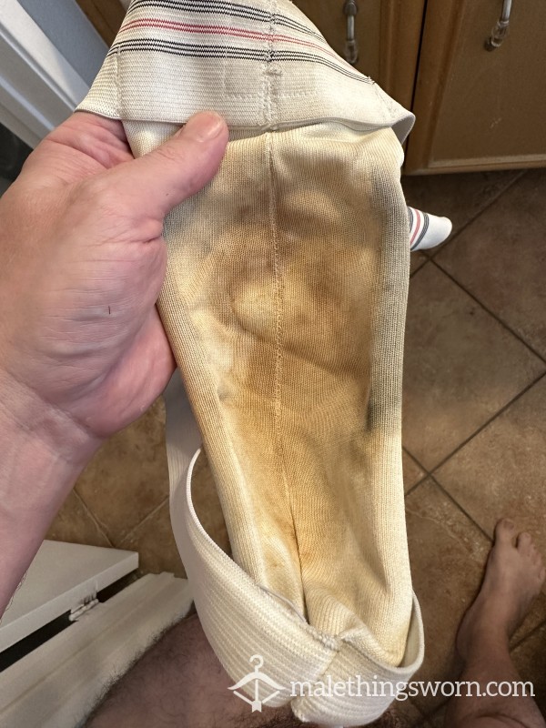 ***SOLD*** Amazon Driver Musky, Cum Stained Jockstrap And Cup