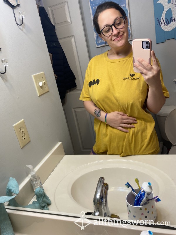 Mustard Yellow Batman XL Sleep Shirt