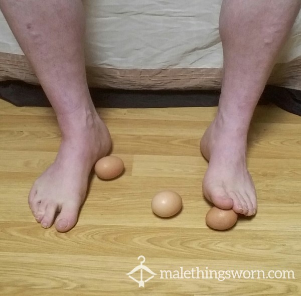 My Feet To Feet Raw Egg Rub Fetish