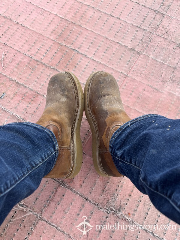 My Heavily Worn Georgia Work Boots 🥾