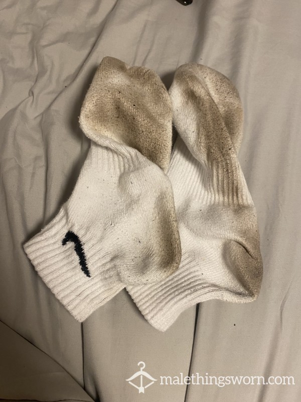 Disgusting, Dirty White Socks