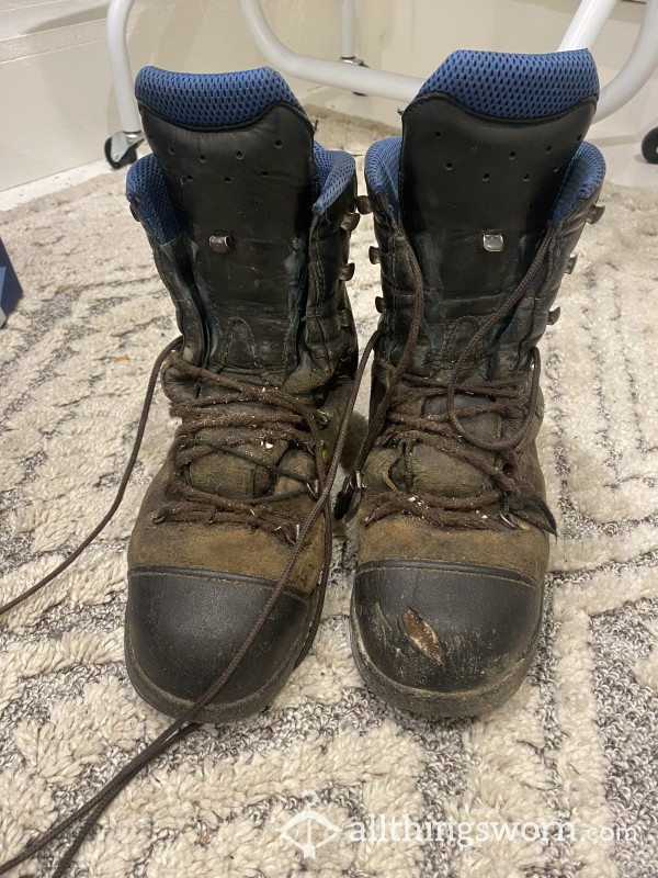 My Old Chainsaw Boots Never Washed