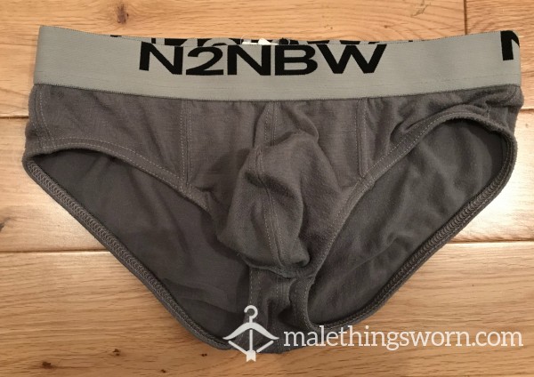 N2N Tight Fitting Grey Briefs Used & Worn (S)