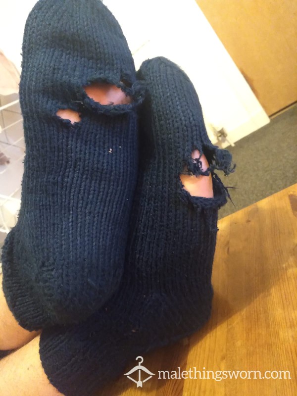 Nasty Stinky Super Well Worn Hand Knitted Socks