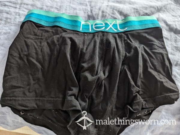 Next Black Boxer Shorts Well Worn By Me For 1 Day Or How Ever Many You Want! ;)