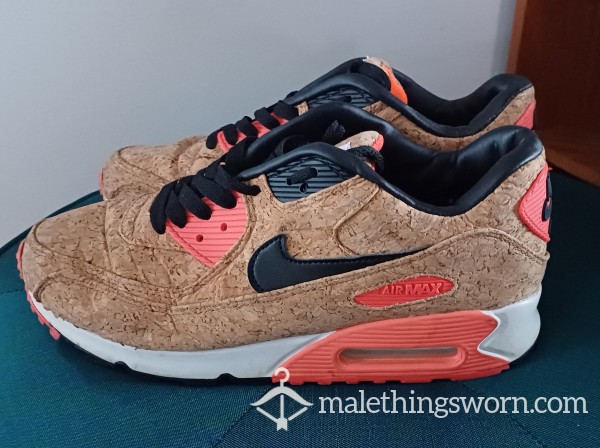 NIKE AIR MAX 90 INFRA RED Cork SIZE 7.5UK WELL USED