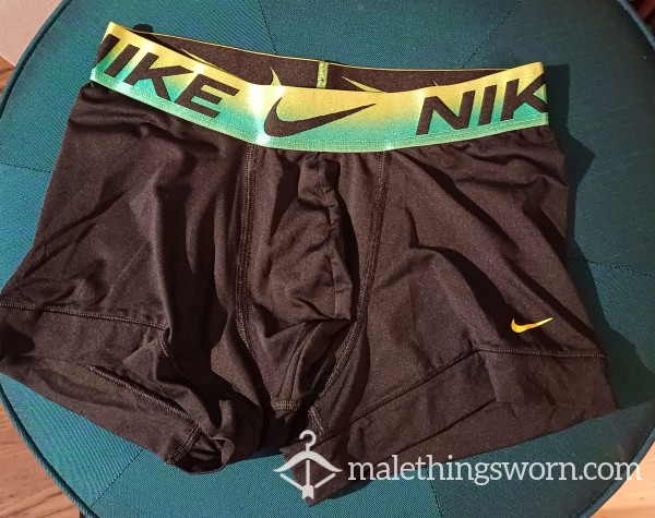 Nike Black Green Yellow Fade Boxer Briefs