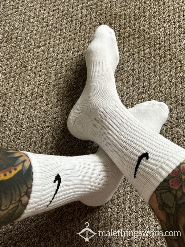 SOLD Nike Crew Socks - White