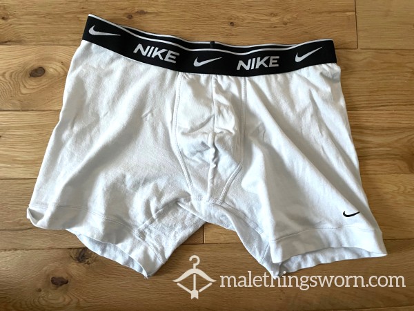 Nike Dri-Fit White Boxer Trunks (M) Ready To Be Customised For You!