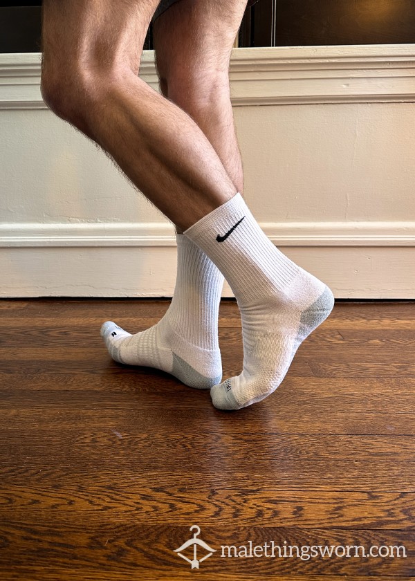 Nike Drifit Training Crew Socks - White
