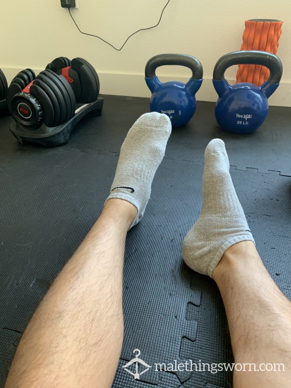 Nike Grey Socks Size 10.5