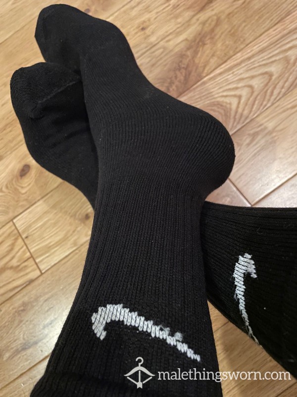 Nike Men's Black Sports Crew Socks - Ready To Be Customised For You
