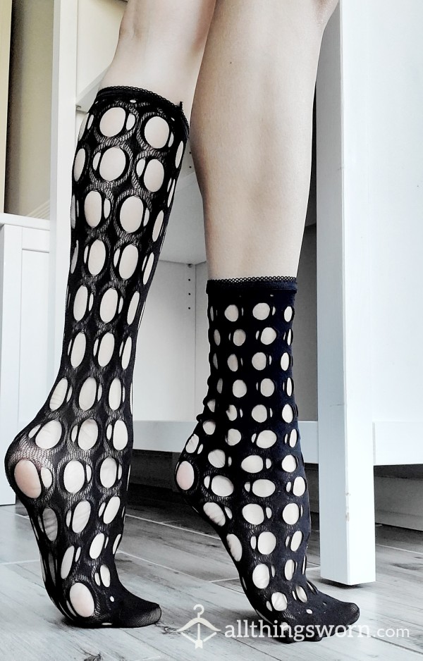 Nylon Socks With Holes