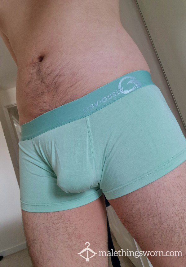 Obviously Teal Boxer Briefs - M