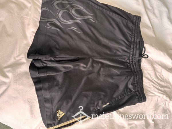 Old Adidas Gym Shorts, Shiny Nylon