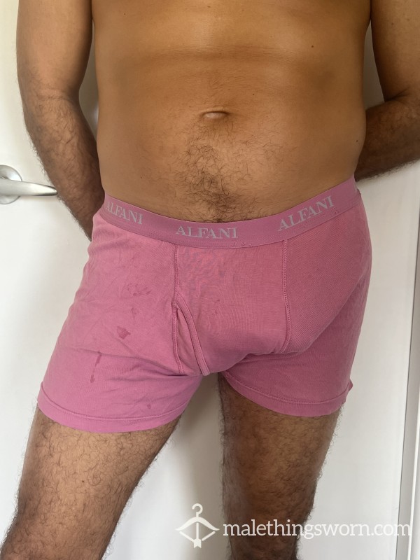 Old And Well-worn Pink Boxer Shorts