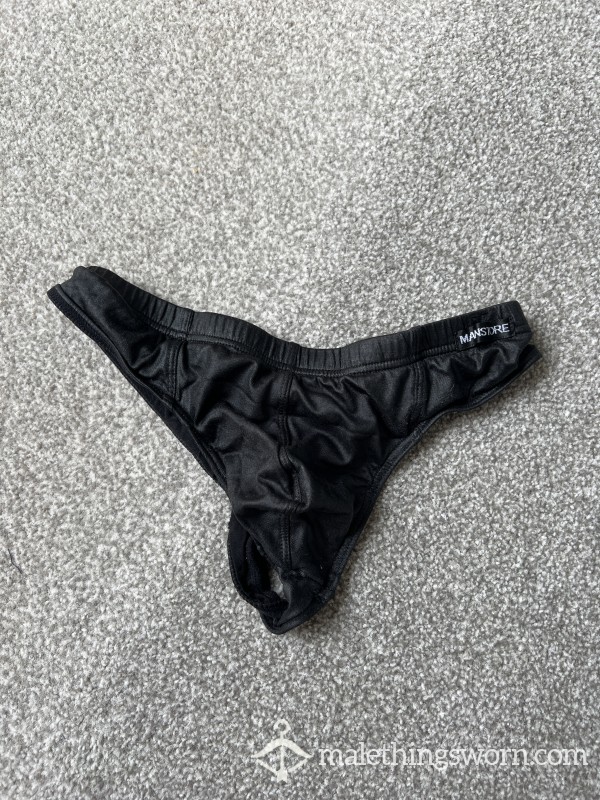 Old Fake Leather Thong