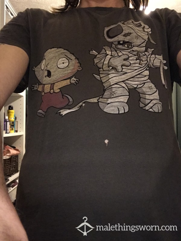 Family Guy T Shirt With Holes Size Medium