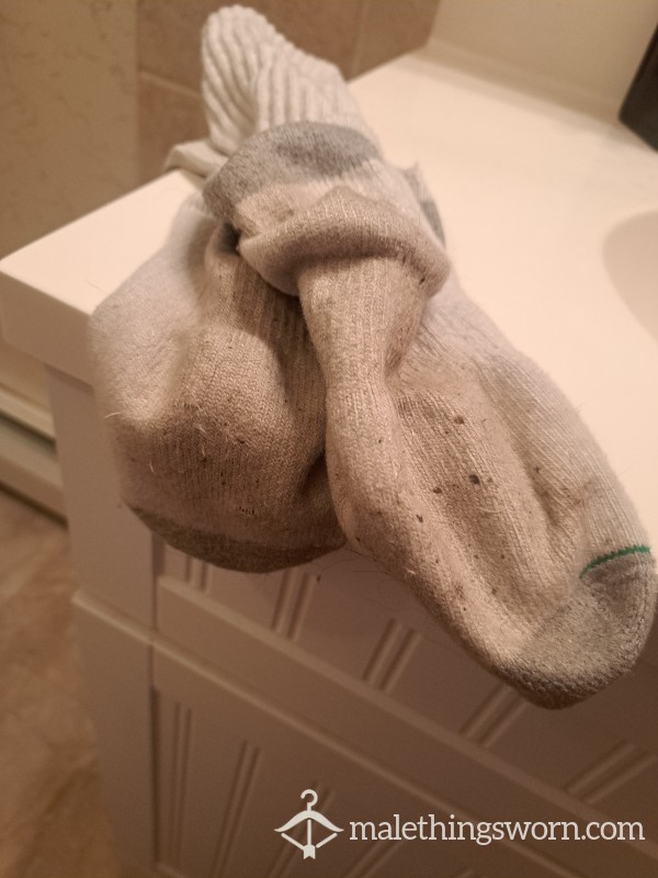 Old Worn Out Socks With Holes And Serious Odor