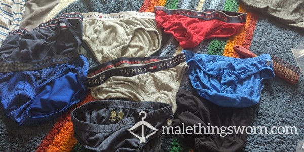 One Well Worn Pair Of Briefs - Various Colors And Several Styles