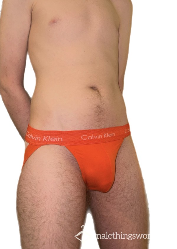Orange Calvin Klein Jockstrap