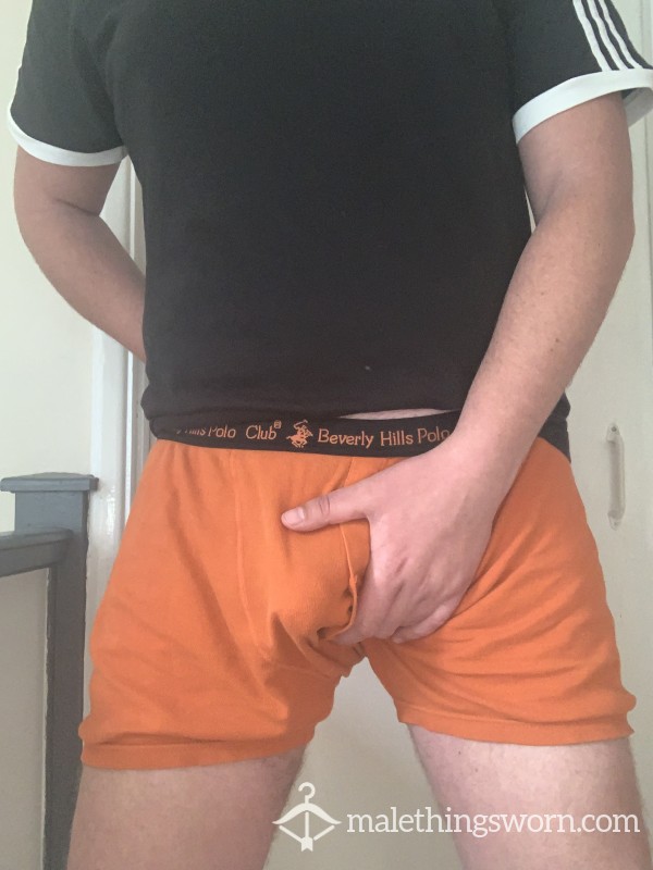 🔥 SOLD 🔥 Orange Old Baggy Boxers