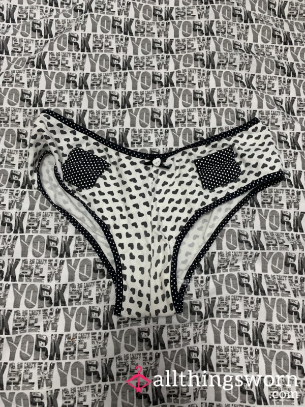 Panties With A Small Heart Pattern