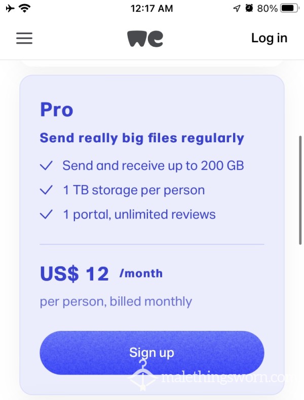 Pay For My Monthly "We Transfer" File Drive!!