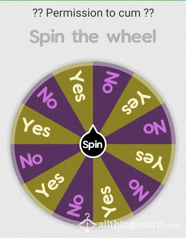 ??? Permission To Cum ??? Wheel Of Fortune