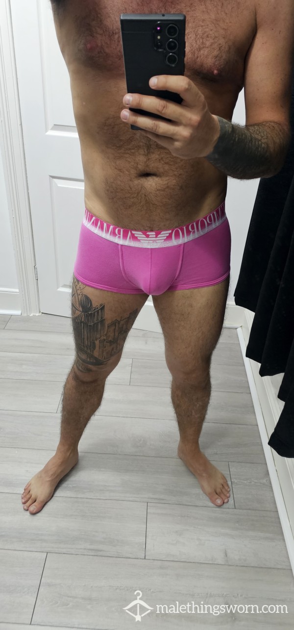 Pink Armani Tight Boxers