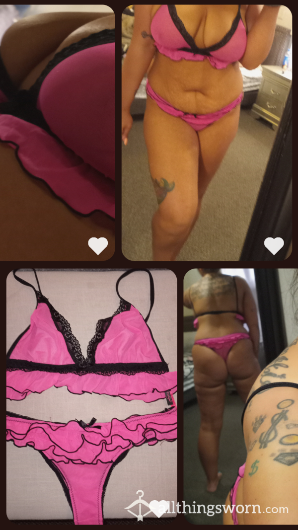 Pink Bra & Panty Set