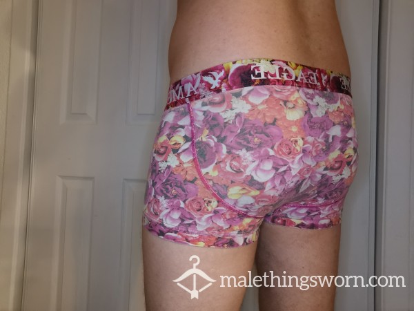 Pink Flowers American Eagle Boxers