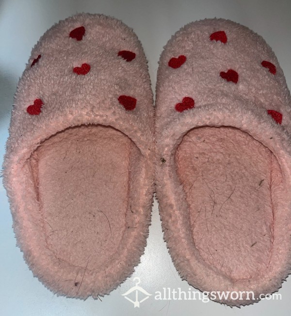 Pink Heart Slippers - STINK