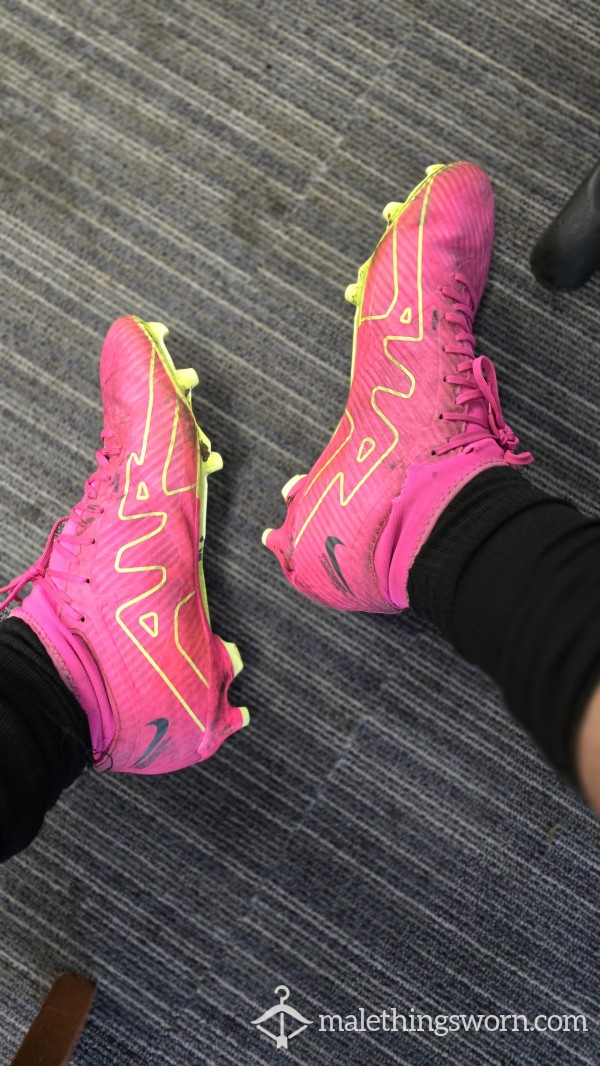 Pink Nike Football Boots Used