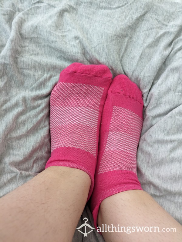 Pink Trainer Socks Full Day Wear