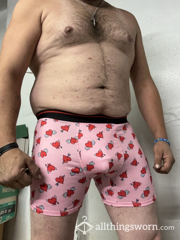 Pink With Hearts ❤️ Boxer Briefs