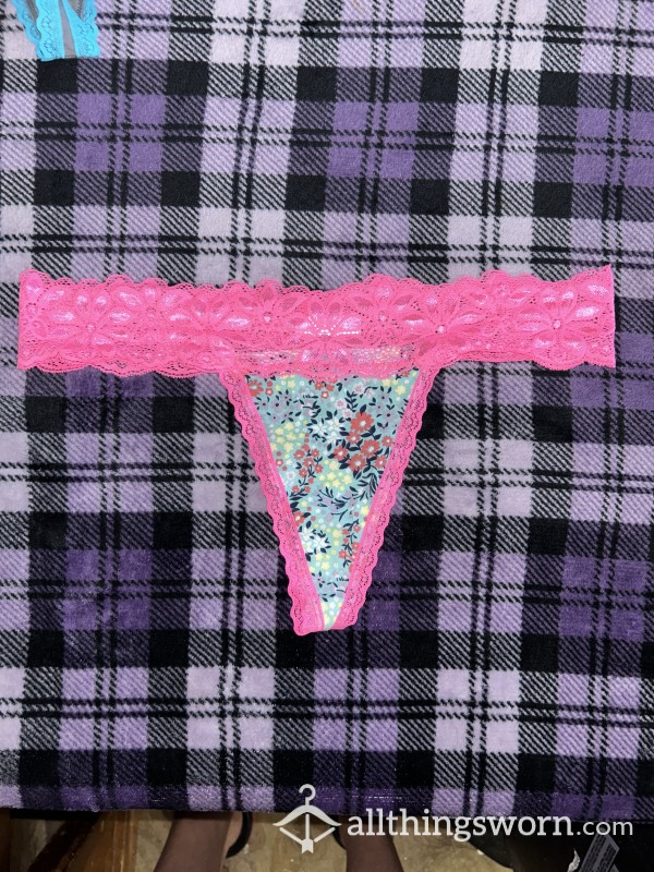 Pink/flower Thong Who Wants