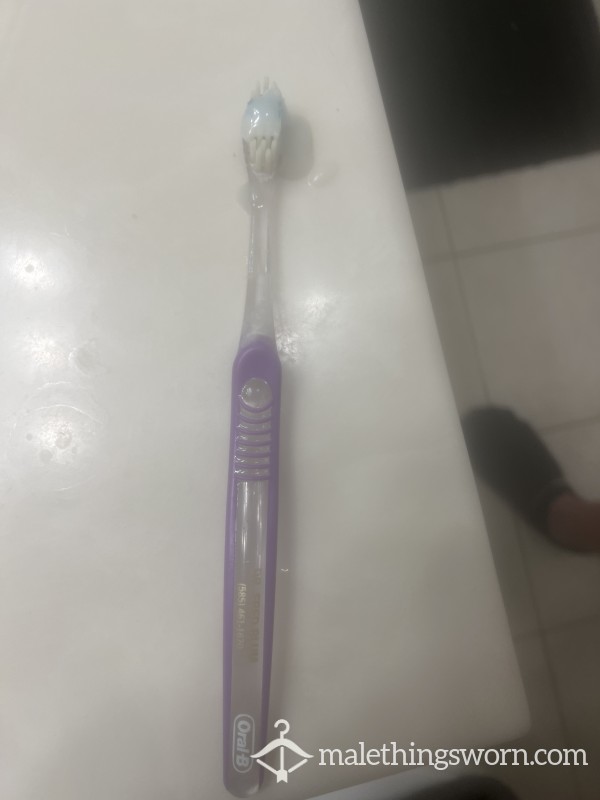 Piss And Cumed On Heavily Used Tooth Brush