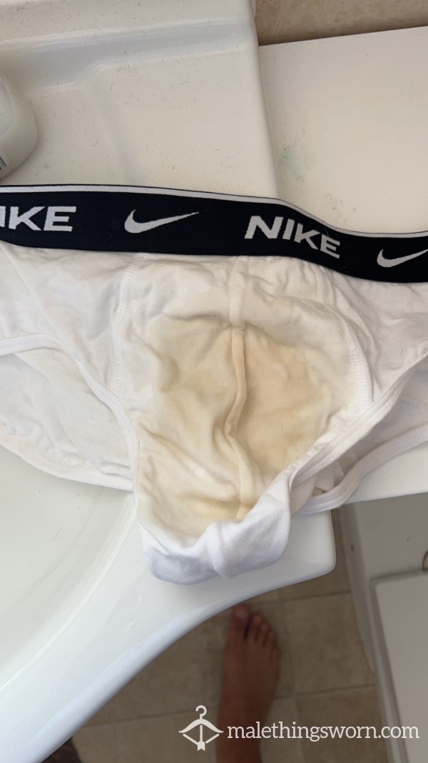 Piss Soaked White Briefs